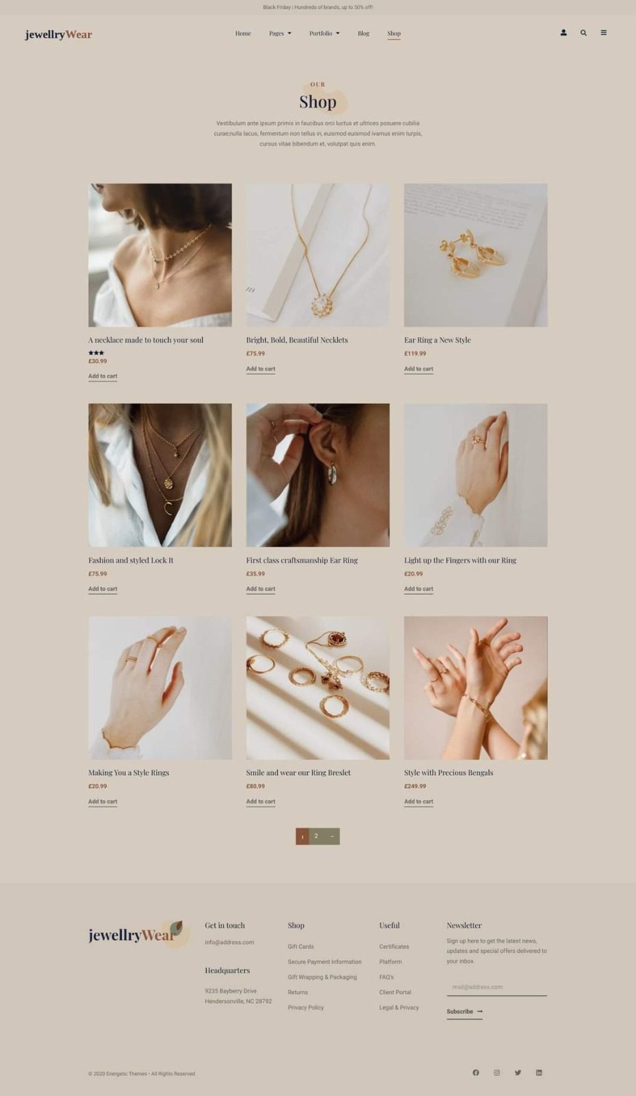 Basic E-commerce preview