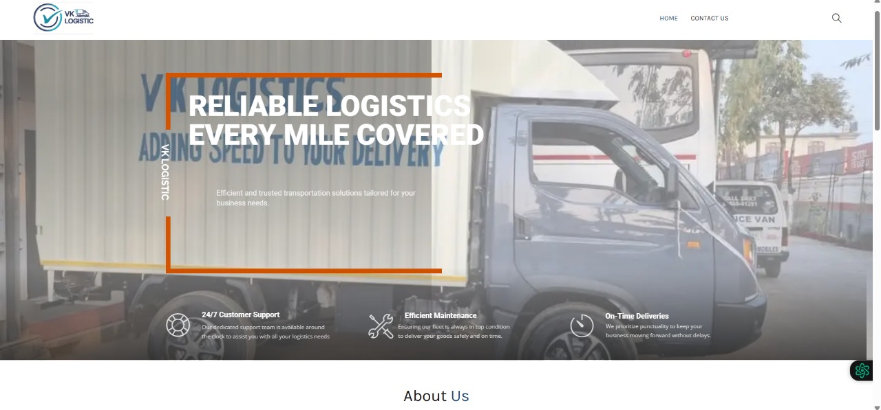 VK Logistic Website