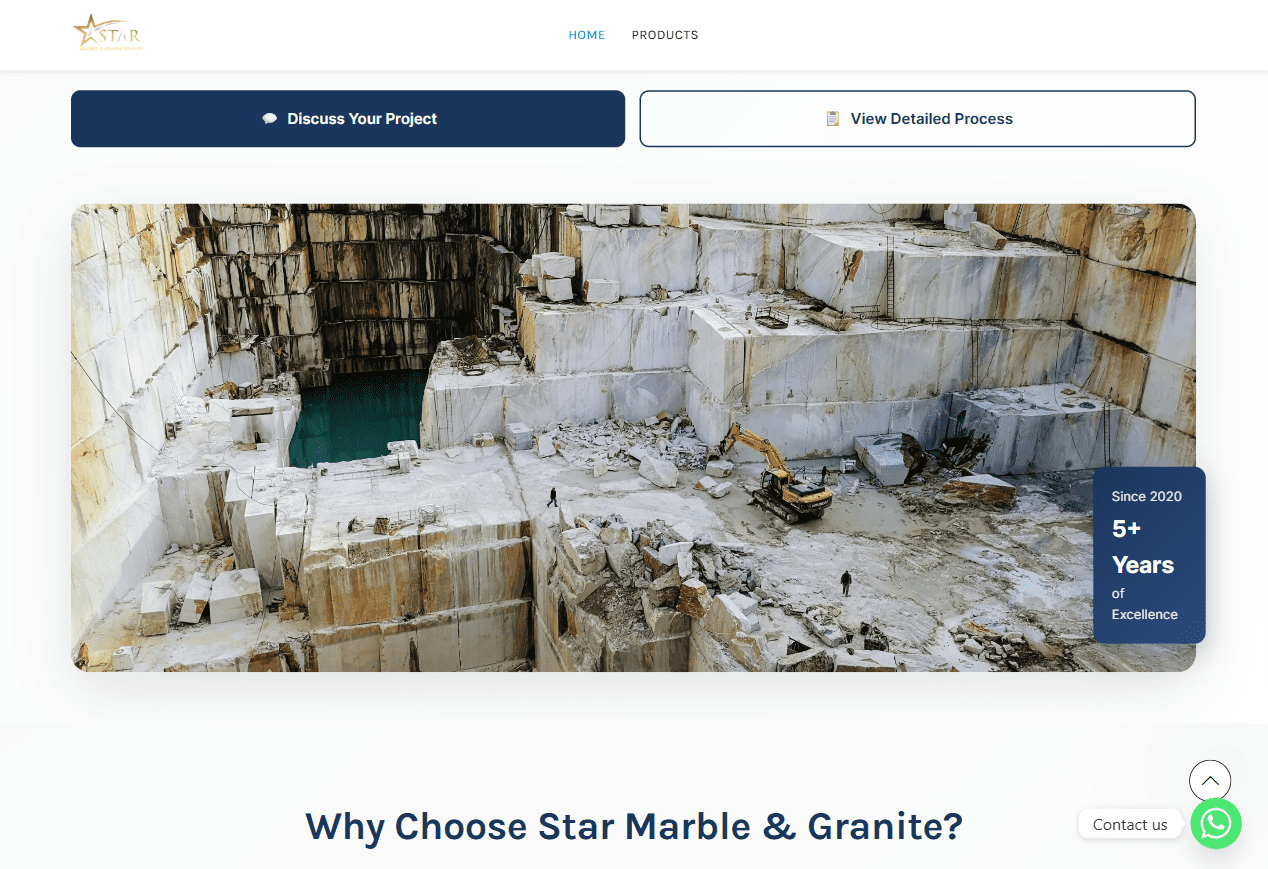 Star Marble Export Website